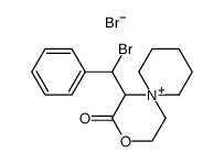 1-(bromo-phenyl-methyl)-2-oxo-3-oxa-6-azonia-spiro[5.5]undecane, bromide Structure