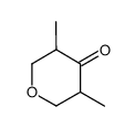 3,5-dimethyltetrahydro-4H-pyran-4-one Structure