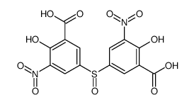 5-(3-carboxy-4-hydroxy-5-nitrophenyl)sulfinyl-2-hydroxy-3-nitrobenzoic acid Structure