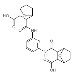 5-[[6-[(6-carboxy7-oxabicyclo[2.2.1]heptane-5-carbonyl)amino]pyridin-2-yl]carbamoyl]-7-oxabicyclo[2.2.1]heptane-6-carboxylic acid结构式