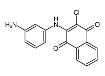 2-(3-aminoanilino)-3-chloronaphthalene-1,4-dione Structure