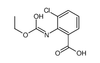 3-chloro-2-(ethoxycarbonylamino)benzoic acid结构式