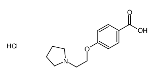 4-(2-pyrrolidin-1-ylethoxy)benzoic acid,hydrochloride Structure