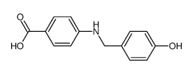 4-(4-Hydroxy-benzylamino)-benzoic acid Structure