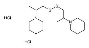 1-[1-(2-piperidin-1-ylpropyldisulfanyl)propan-2-yl]piperidine,dihydrochloride结构式