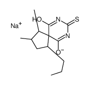 sodium,1,2-dimethyl-4-propyl-8-sulfanylidene-7-aza-9-azanidaspiro[4.5]decane-6,10-dione Structure