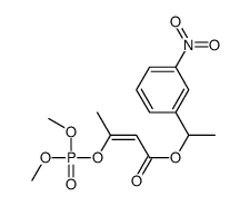 3-(Dimethoxyphosphinyloxy)-2-butenoic acid α-methyl-m-nitrobenzyl ester结构式