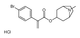 (8-methyl-8-azoniabicyclo[3.2.1]octan-3-yl) 2-(4-bromophenyl)prop-2-enoate,chloride Structure