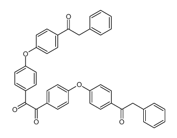1,2-bis[4-[4-(2-phenylacetyl)phenoxy]phenyl]ethane-1,2-dione结构式