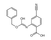 4-cyano-2-(phenylmethoxycarbonylamino)benzoic acid结构式