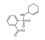 N-cyclohex-2-en-1-yl-2-nitrobenzenesulfonamide Structure