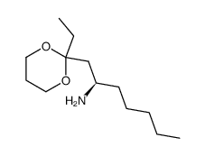 1,3-Dioxane-2-ethanamine,2-ethyl-alpha-pentyl-,(alphaR)-(9CI) Structure