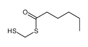 S-(sulfanylmethyl) hexanethioate Structure