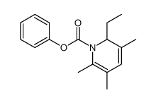 phenyl 2-ethyl-3,5,6-trimethyl-2H-pyridine-1-carboxylate结构式