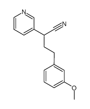 4-(3-METHOXYPHENYL)-2-(PYRIDIN-3-YL)BUTANENITRILE结构式