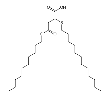 4-(decyloxy)-2-(dodecylthio)-4-oxobutanoic acid Structure