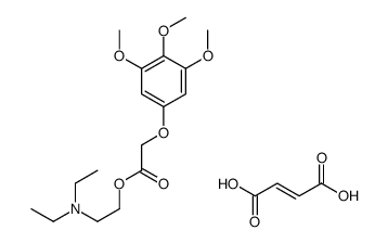 diethyl-[2-[2-(3,4,5-trimethoxyphenoxy)acetyl]oxyethyl]azanium,(Z)-4-hydroxy-4-oxobut-2-enoate Structure