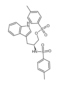 (2S)-3-(2-Indolyl)-2-(tosylamino)propyl toluene-p-sulfonate结构式