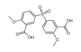 6,6'-dimethoxy-3,3'-sulfonyl-di-benzoic acid Structure