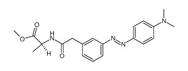 N-{3-[(N,N-dimethylaminophenyl)-4'-diazenyl]phenylacetyl}alanine methyl ester Structure