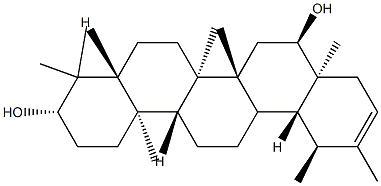 (18α,19α)-Urs-20-ene-3β,16α-diol结构式