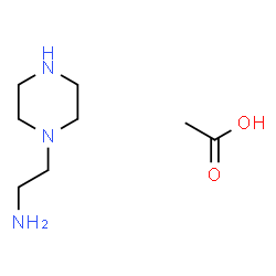 piperazine-1-ethylamine monoacetate结构式