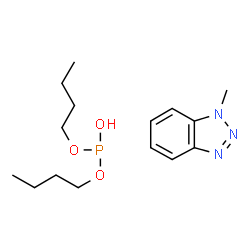 dibutyl hydrogen phosphite, compound with methyl-1H-benzotriazole (1:1) Structure