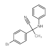 Benzeneacetonitrile,4-bromo-a-methyl-a-(phenylamino)- structure