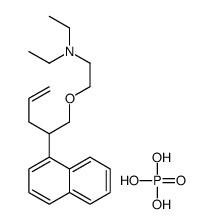 N,N-diethyl-2-(2-naphthalen-1-ylpent-4-enoxy)ethanamine,phosphoric acid结构式