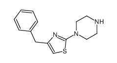 4-benzyl-2-piperazin-1-yl-1,3-thiazole结构式