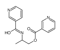 2-(pyridine-3-carbonylamino)propyl pyridine-3-carboxylate结构式