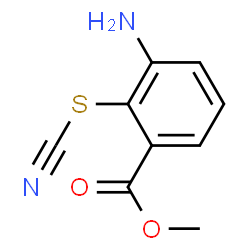 Benzoic acid, 3-amino-2-thiocyanato-, methyl ester (9CI) Structure