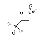 4-(trichloromethyl)oxathietane 2,2-dioxide结构式