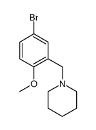 1-(5-Bromo-2-methoxybenzyl)piperidine结构式