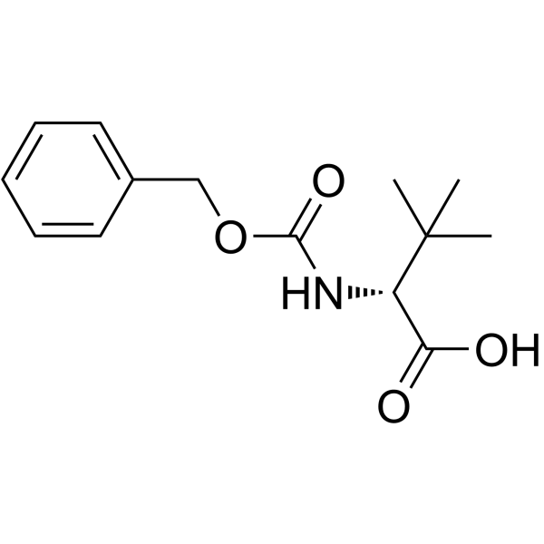 CBZ-D-叔亮氨酸结构式