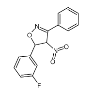 3-Phenyl-5-(m-fluorophenyl)-4-nitroisoxazoline结构式