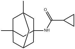 Cyclopropanecarboxamide, N-(3,5-dimethyltricyclo[3.3.1.13,7]dec-1-yl)- (9CI)结构式