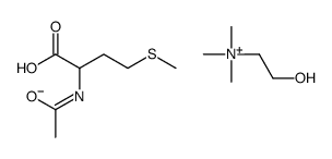 2-hydroxyethyl(trimethyl)ammonium N-acetyl-DL-methionate Structure