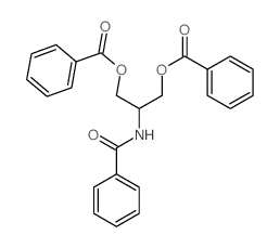 (2-benzamido-3-benzoyloxy-propyl) benzoate结构式