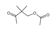 4-(acetyloxy)-3,3-dimethyl-2-butanone结构式