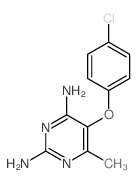 2,4-Pyrimidinediamine, 5-(4-chlorophenoxy)-6-methyl- (9CI) structure