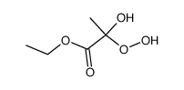 α-hydroxy-α-(ethoxycarbonyl)ethyl hydroperoxide结构式