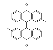 2,2'-dimethyl-9H,9'H-[9,9']bianthryl-10,10'-dione Structure