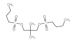 1,3-bis(butylsulfonyloxy)-2,2-dimethyl-propane结构式