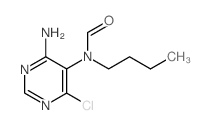 Formamide,N-(4-amino-6-chloro-5-pyrimidinyl)-N-butyl- structure