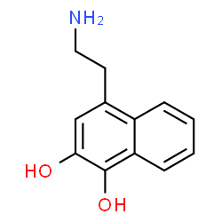 1,2-Naphthalenediol, 4-(2-aminoethyl)- (9CI)结构式