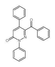 6-benzoyl-2,5-diphenyl-pyridazin-3-one结构式