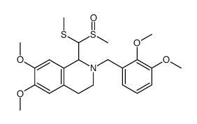 2-(2,3-dimethoxybenzyl)-6,7-dimethoxy-1-((methylsulfinyl)(methylthio)methyl)-1,2,3,4-tetrahydroisoquinoline Structure