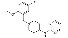 N-[1-[(5-chloro-2-methoxyphenyl)methyl]piperidin-4-yl]pyrimidin-2-amine Structure