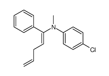 4-chloro-N-methyl-N-(1-phenylpenta-1,4-dien-1-yl)aniline Structure